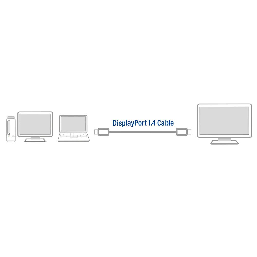 ACT AC4074 DisplayPort 1.4 cable 8K 3m Black