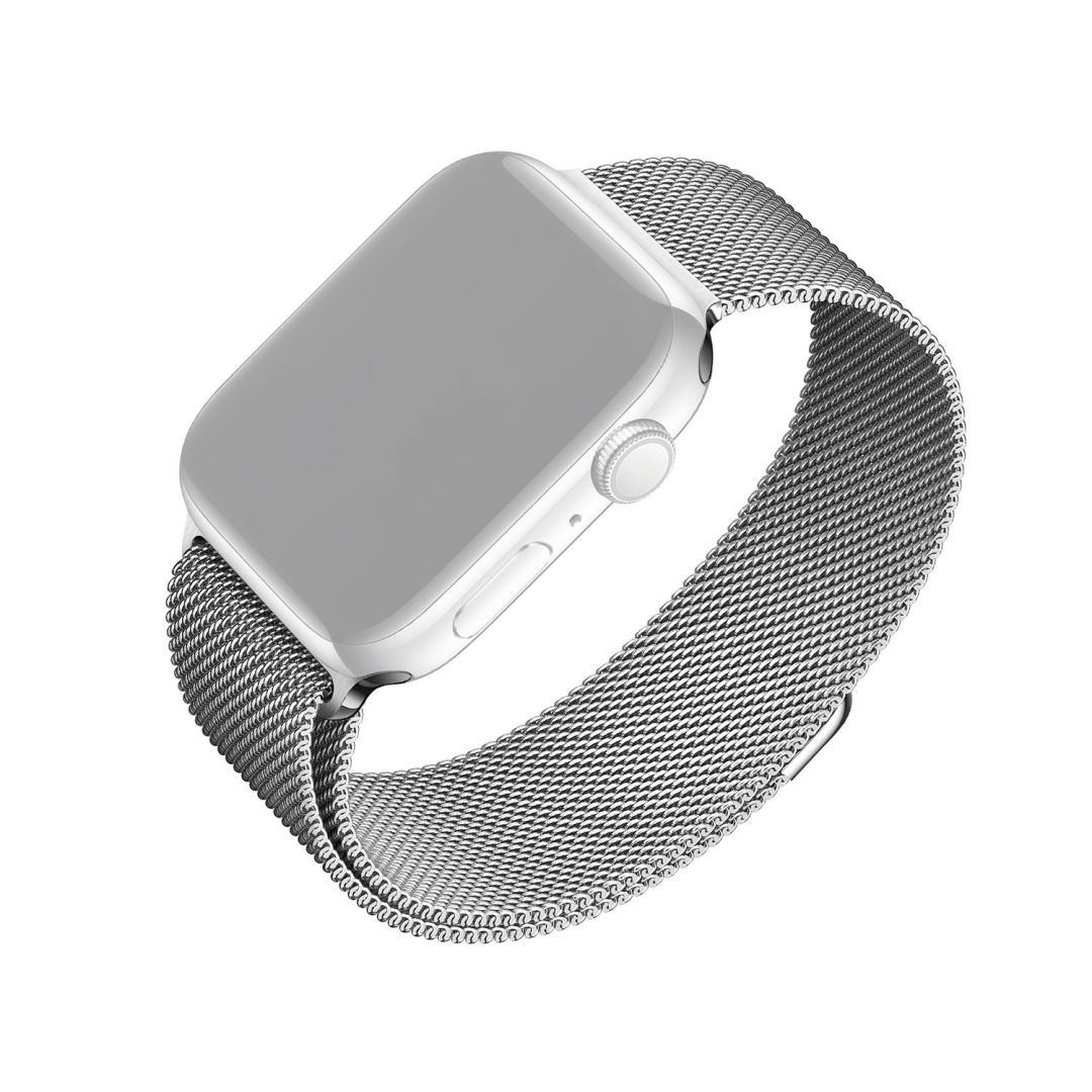 FIXED Mesh Strap for Apple Watch 44mm/Watch 42mm Silver