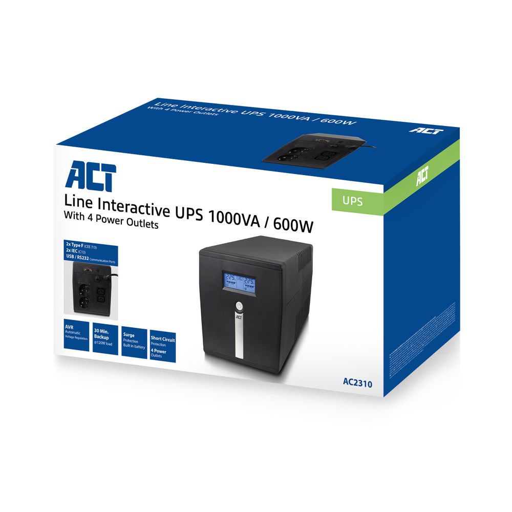 ACT AC2310 Line Interactive UPS 1000VA