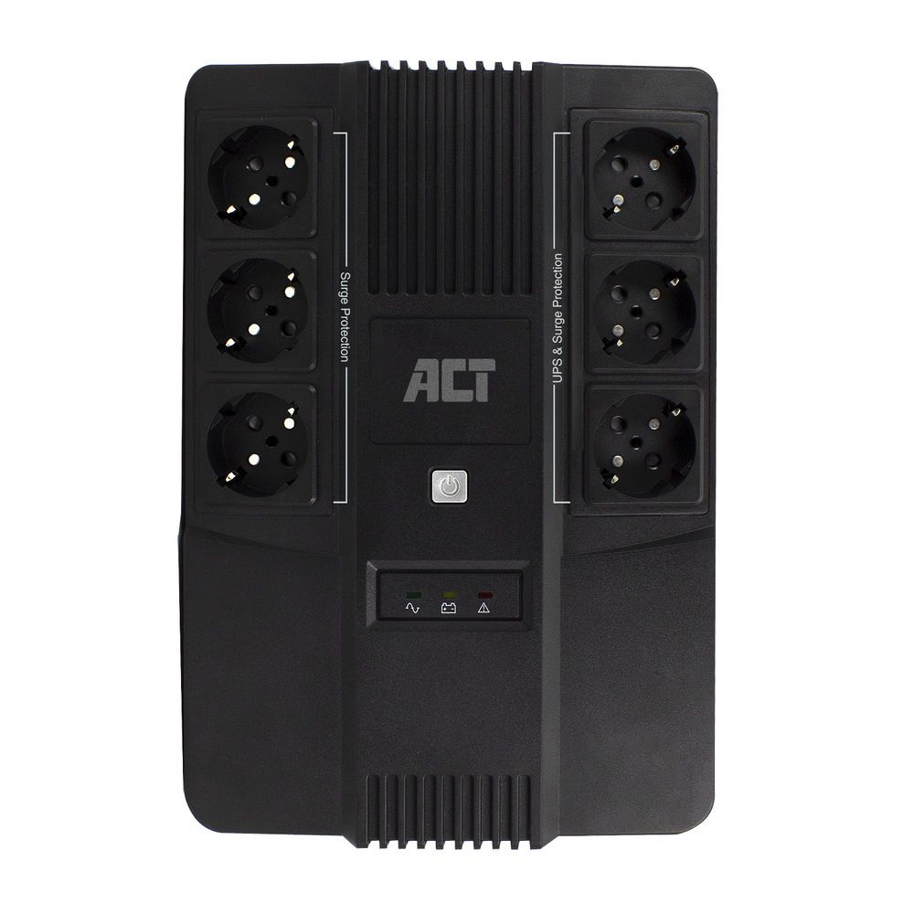 ACT AC2300 Line Interactive UPS 600VA with 6 Power Outlets