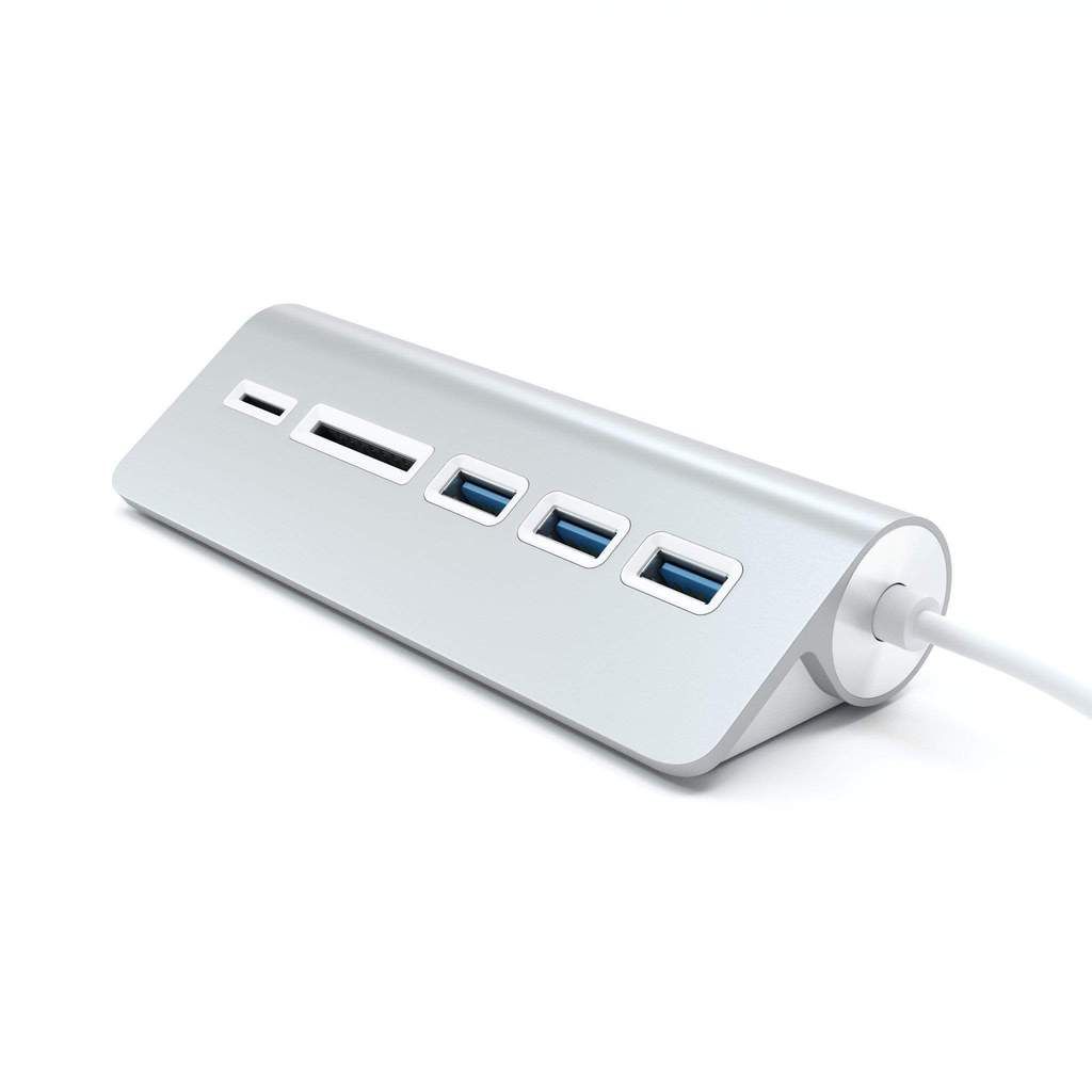 Satechi USB3.0 Hub & Card Reader Aluminium Silver