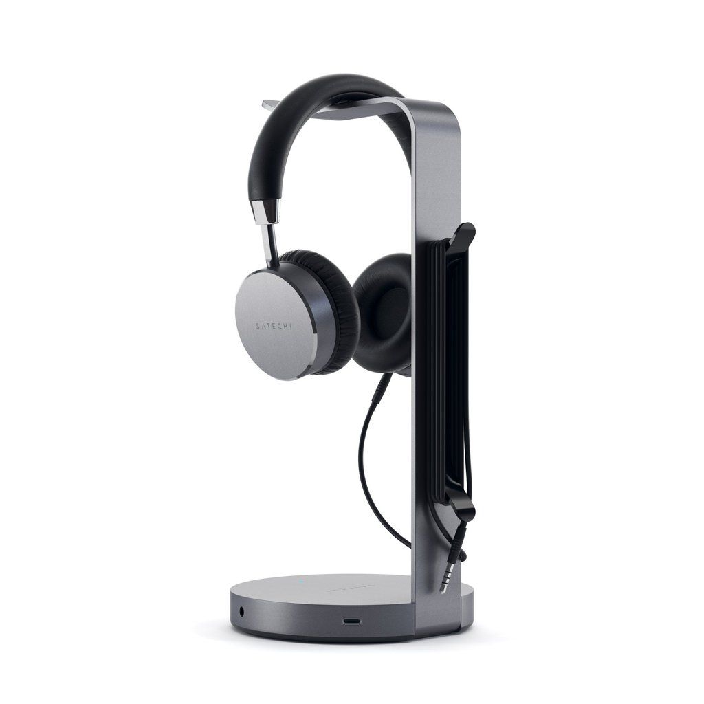 Satechi Aluminum USB Headphone Stand Space Gray