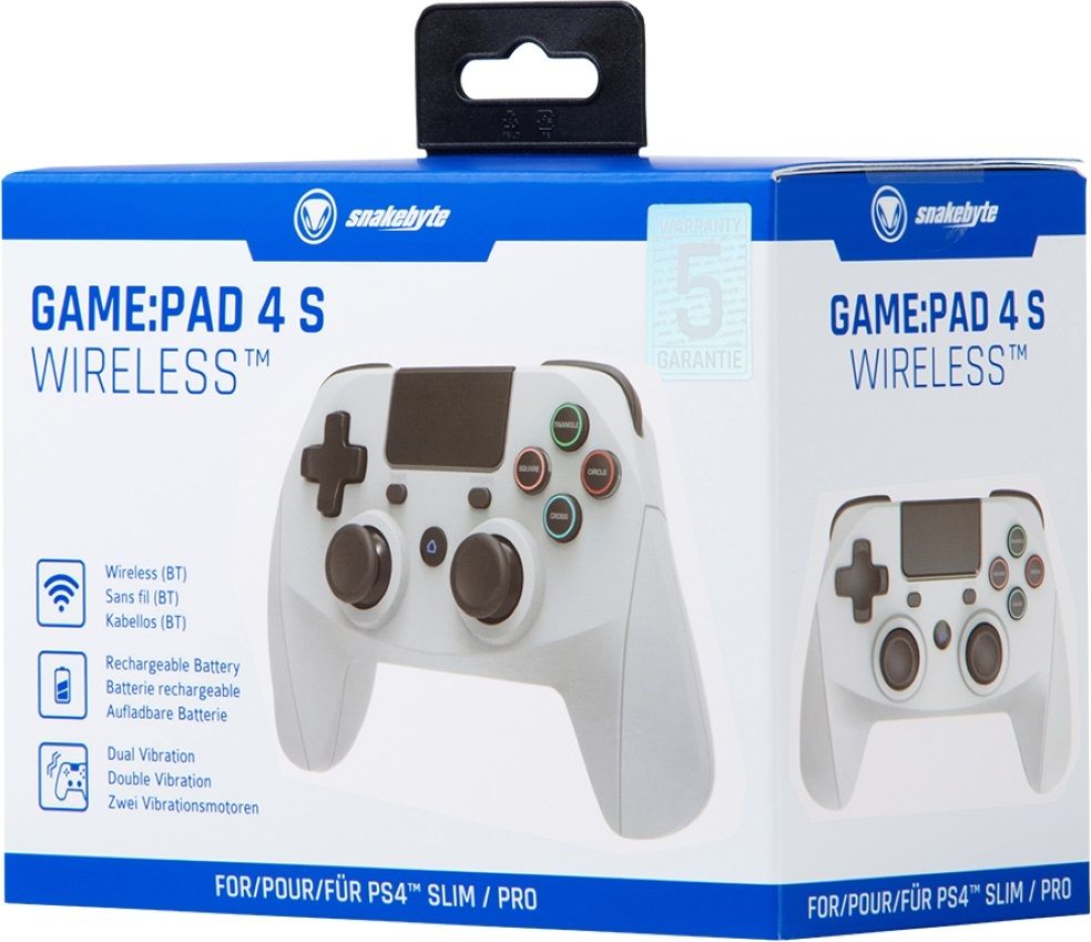 snakebyte Game:Pad 4 S Wireless Gamepad Grey