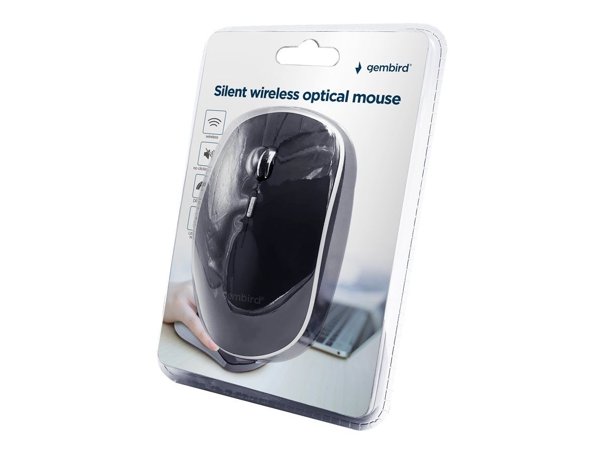 Gembird MUSW-4BS-01 Silent Wireless Optical Mouse Black