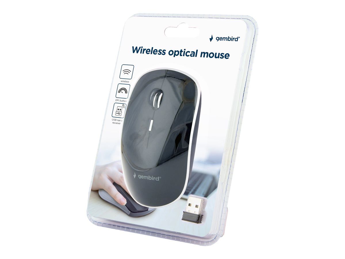 Gembird MUSW-4BS-01 Silent Wireless Optical Mouse Black