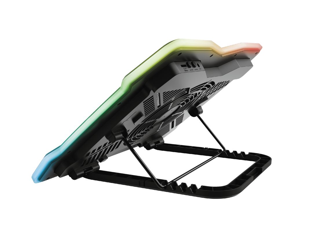 Trust GXT 1126 Aura RGB Multicolour-illuminated Laptop Cooling Stand