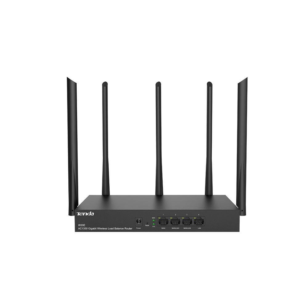 Tenda W20E AC1350 Gigabit Wireless Load Balance Router Black