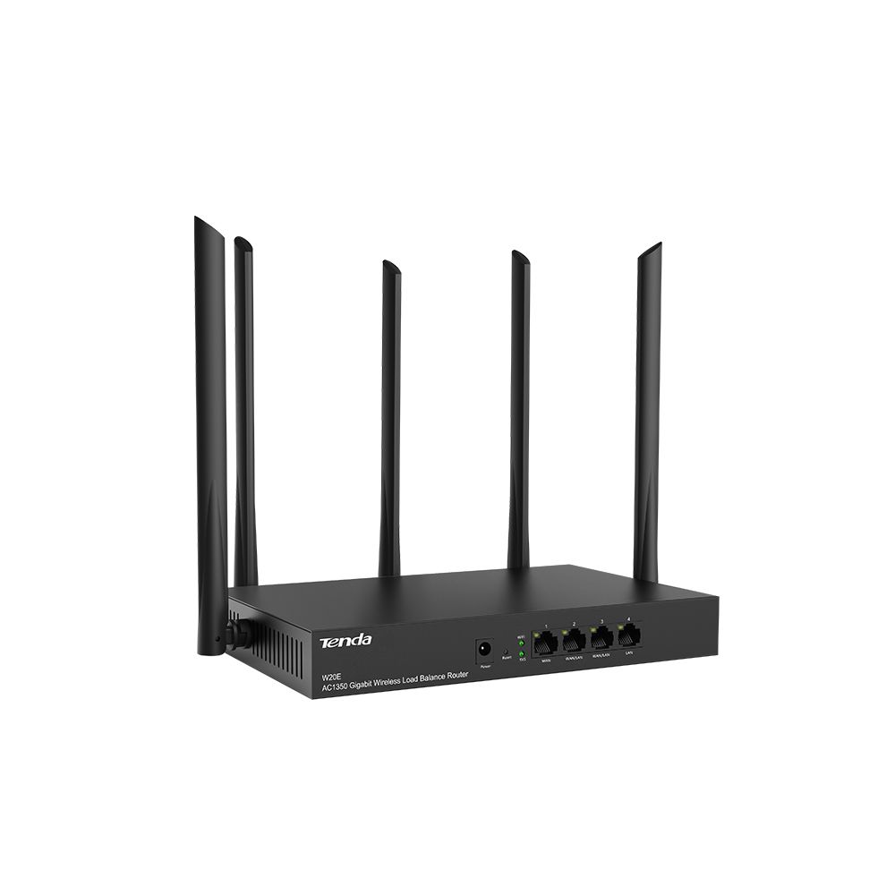 Tenda W20E AC1350 Gigabit Wireless Load Balance Router Black