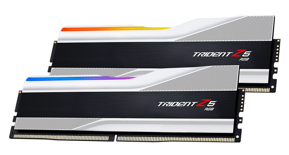 G.SKILL 32GB DDR5 6400MHz Kit(2x16GB) Trident Z5 RGB Silver