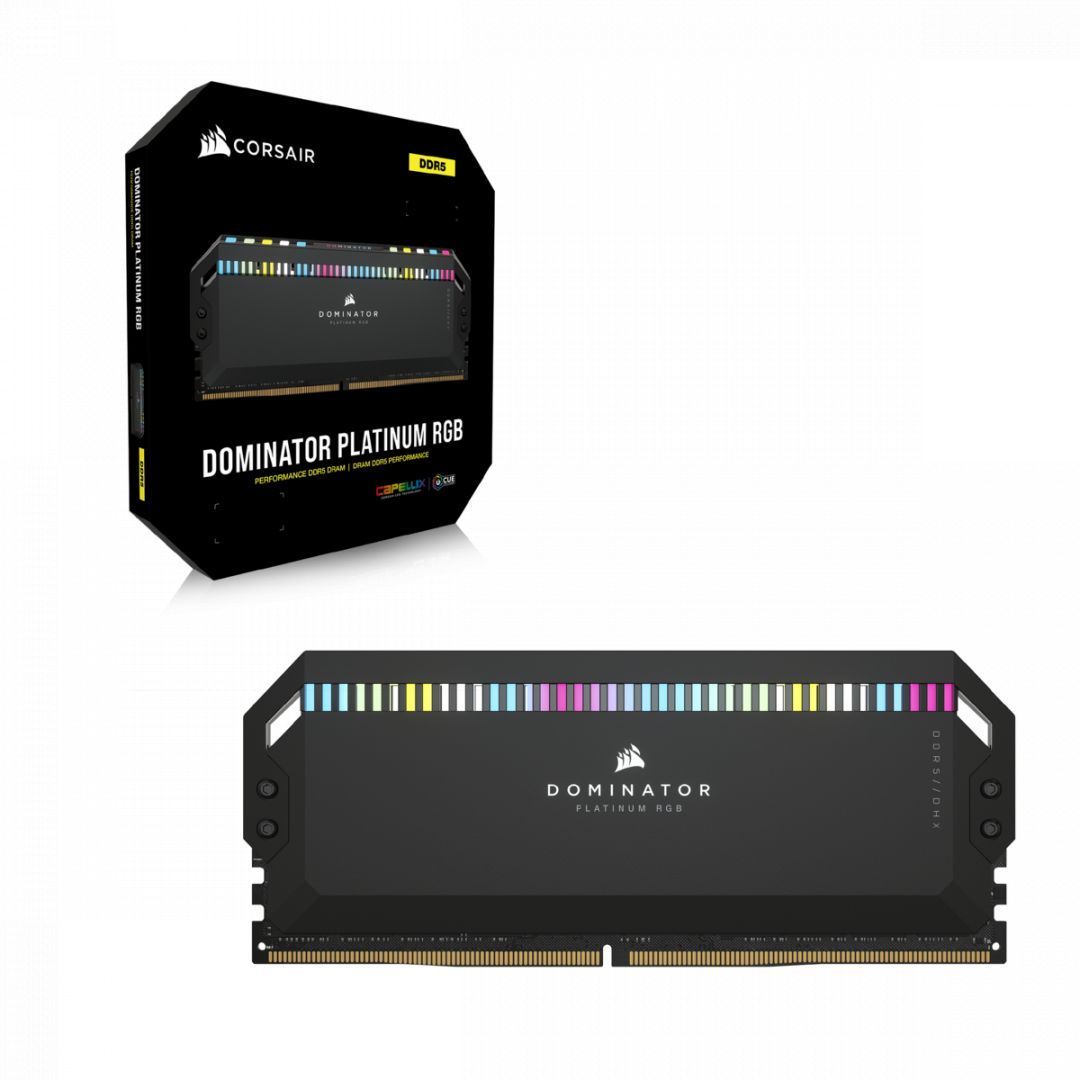 Corsair 32GB DDR5 6200MHz Kit(2x16GB) Dominator Platinum RGB Black