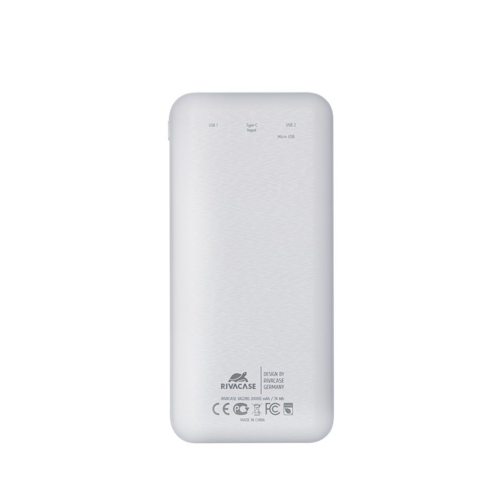 RivaCase VA2280 20000mAh LCD PowerBank White