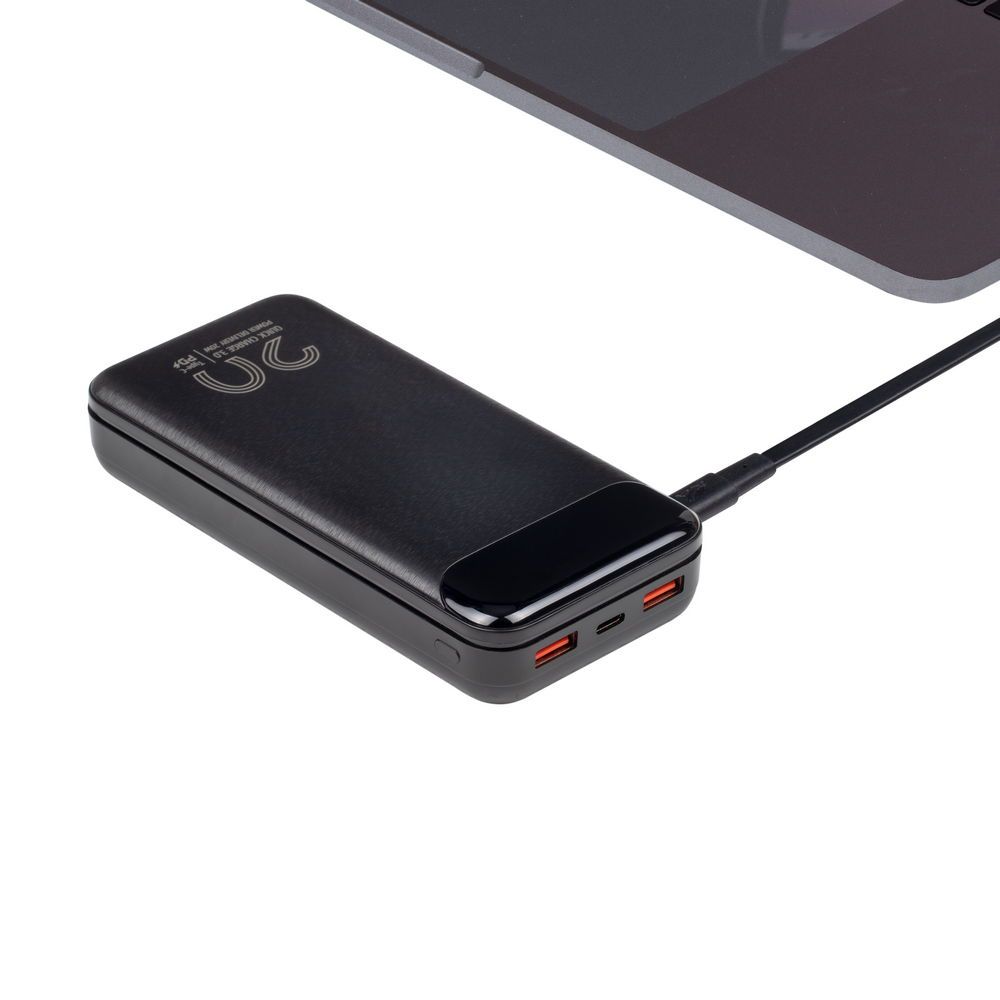 RivaCase VA2580 20000mAh QC/PD 20W LCD PowerBank Black