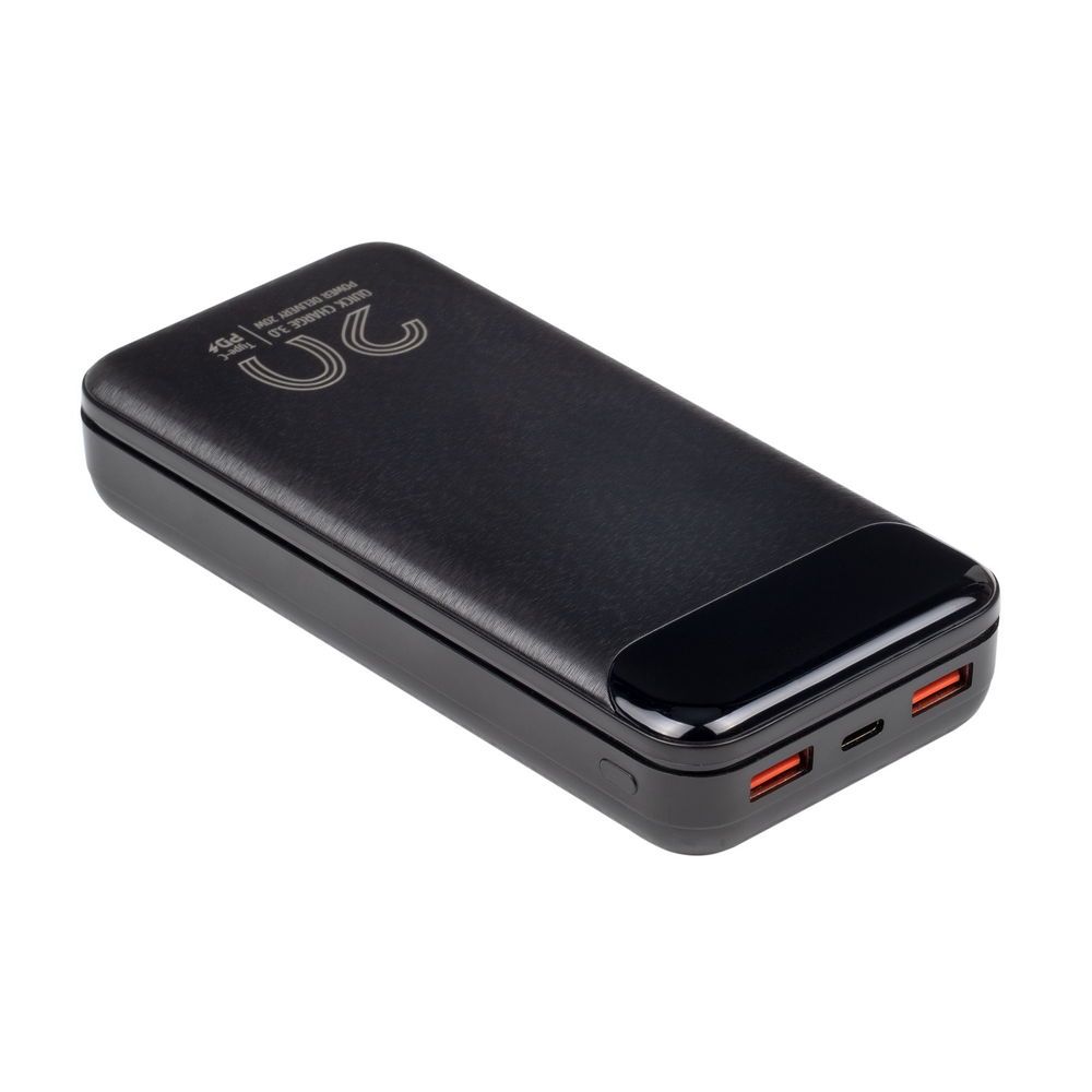 RivaCase VA2580 20000mAh QC/PD 20W LCD PowerBank Black