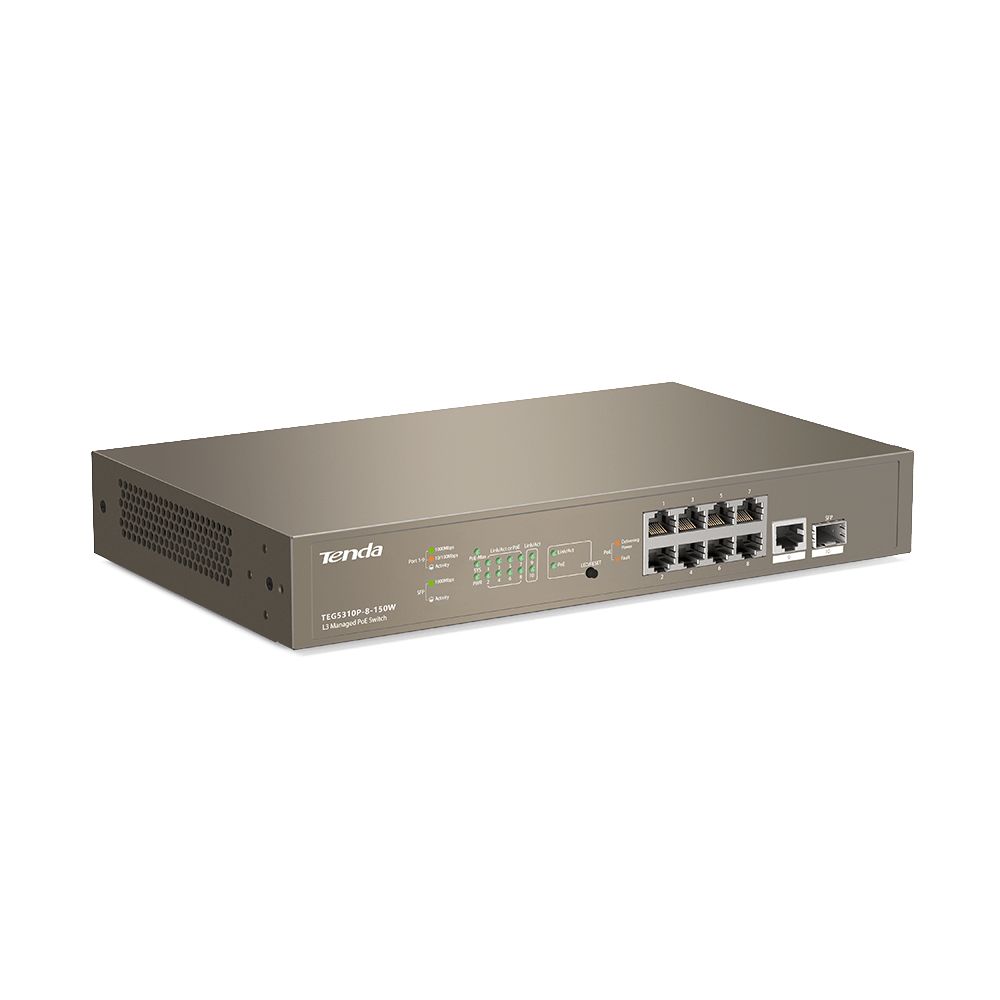 Tenda TEG5310P-8-150W L3 Managed PoE Switch