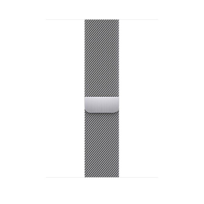 Apple Watch Series 7 GPS 45mm Silver Stainless Steel Case with Silver Milanese Loop