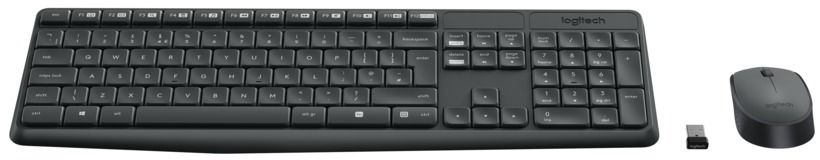 Logitech MK235 Wireless Combo billentyűzet + egér Black US