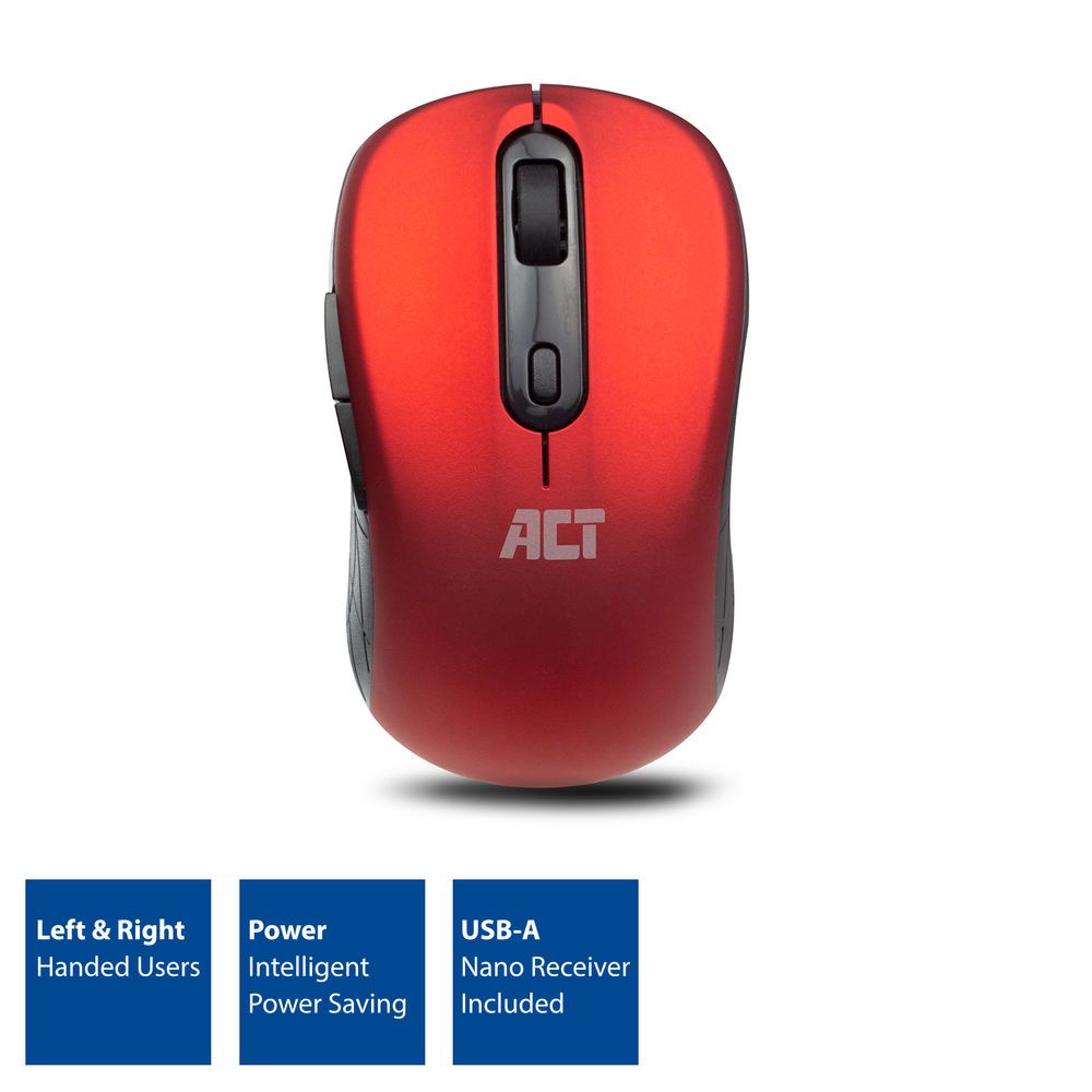 ACT AC5135 Wireless mouse Red