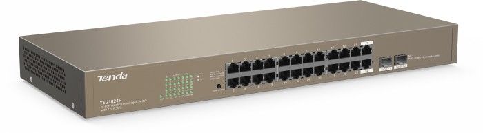 Tenda TEG1024F 24-Port Gigabit Unmanaged Switch with 2 SFP Slots