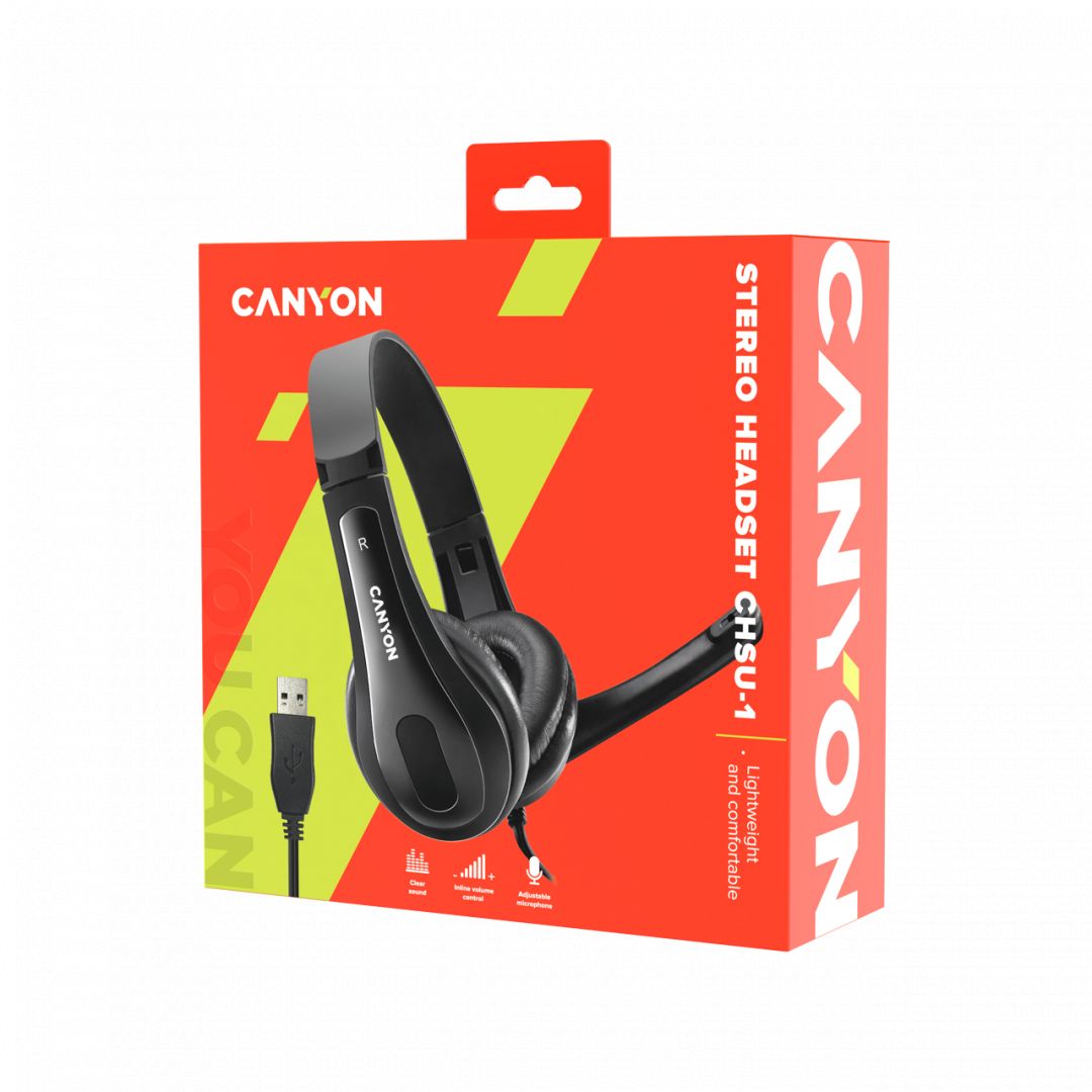 Canyon CNS-CHSU1B Lightweight Headset Black