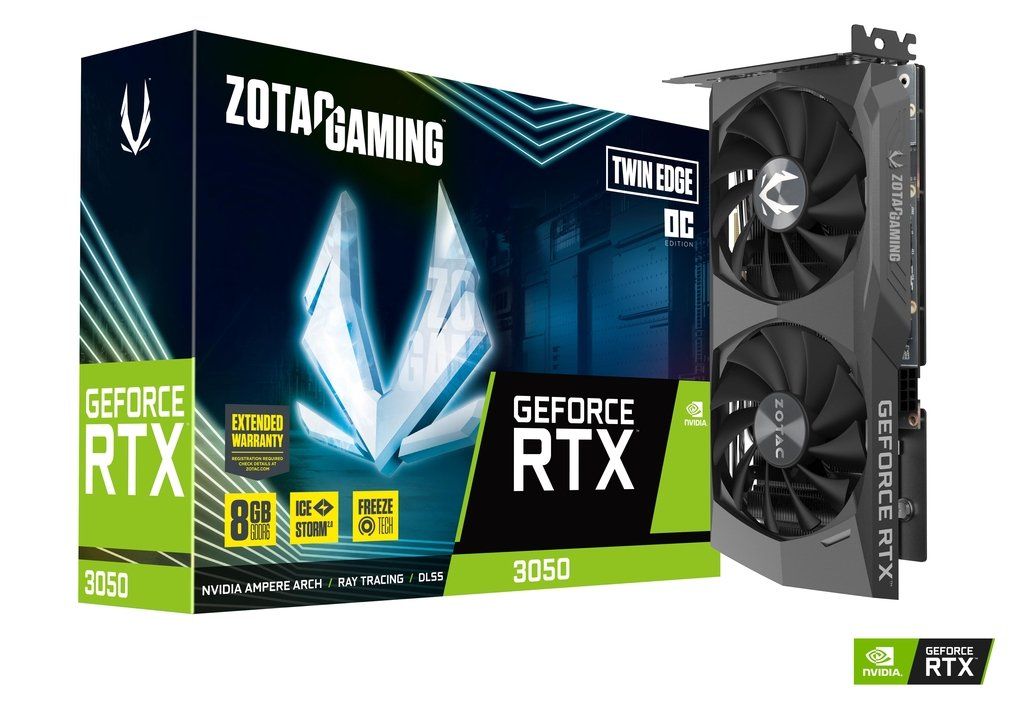 Zotac GeForce RTX 3050 8GB DDR6 Twin Edge OC