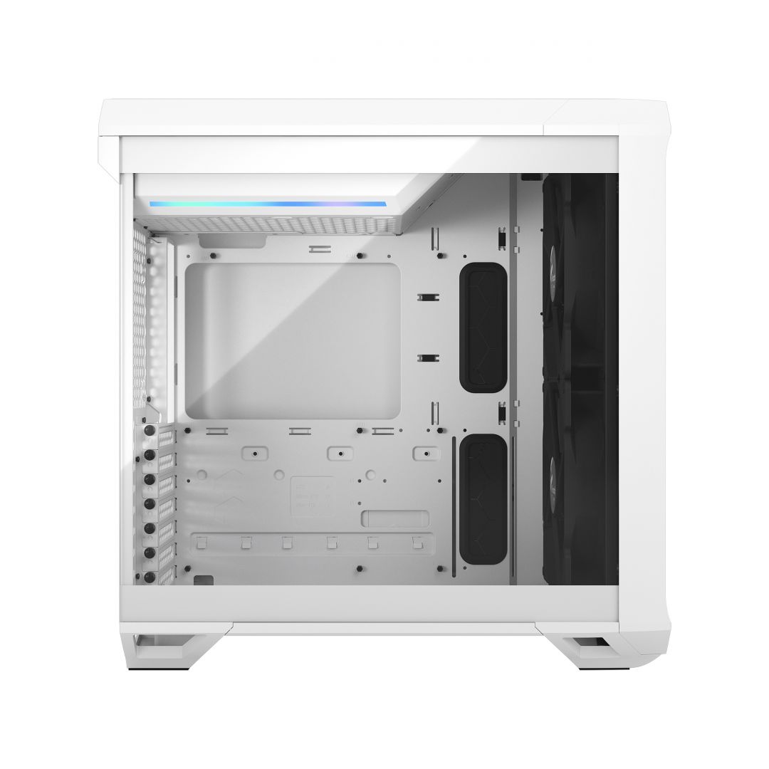 Fractal Torrent Compact Tempered Glass White