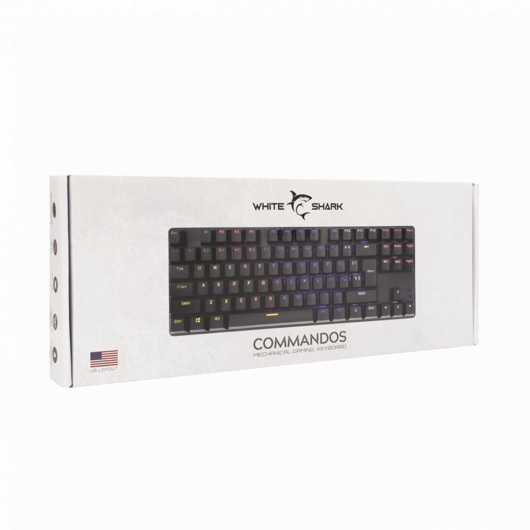 White Shark Commandos Mechanical Gaming keyboard Black HU