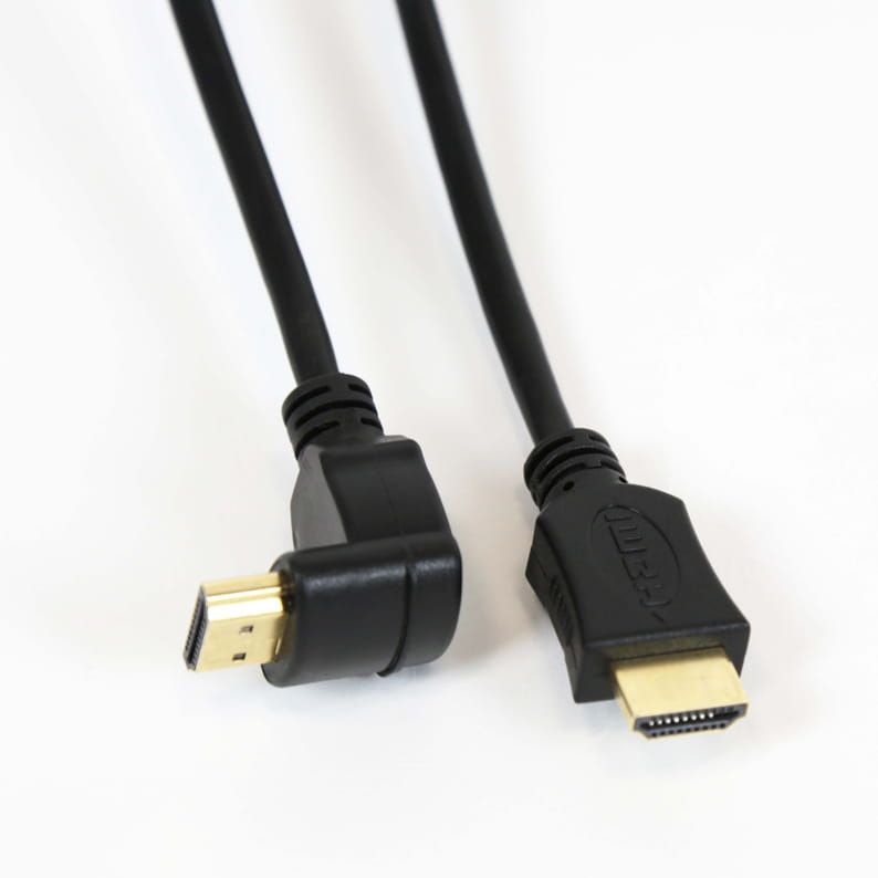 Platinet Omega HDMI 1.4 Gold Angular cable 5m Black