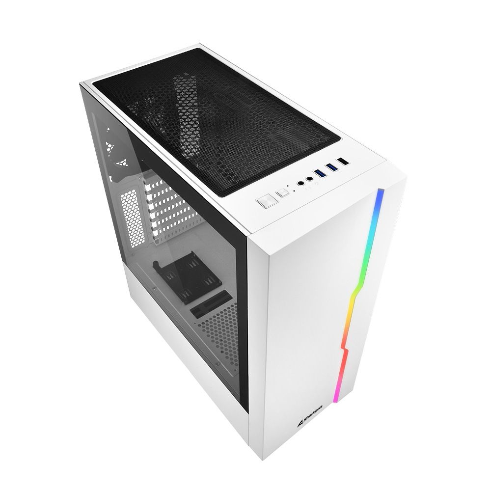 Sharkoon RGB Slider Tempered Glass White