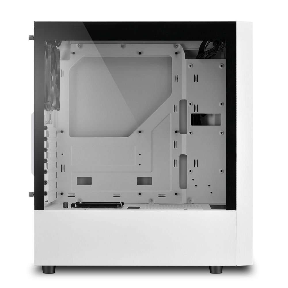 Sharkoon RGB Slider Tempered Glass White