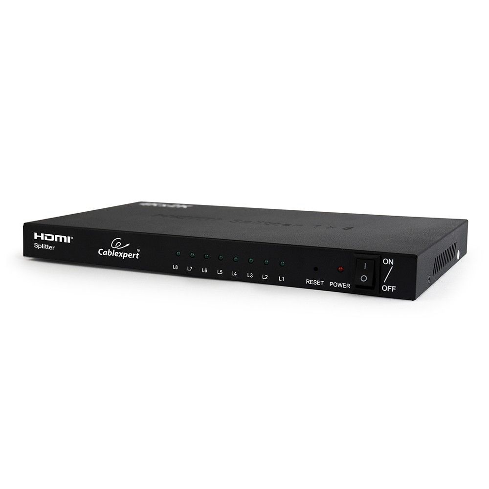 Gembird DSP-2PH4-03 HDMI Splitter 8 ports Black