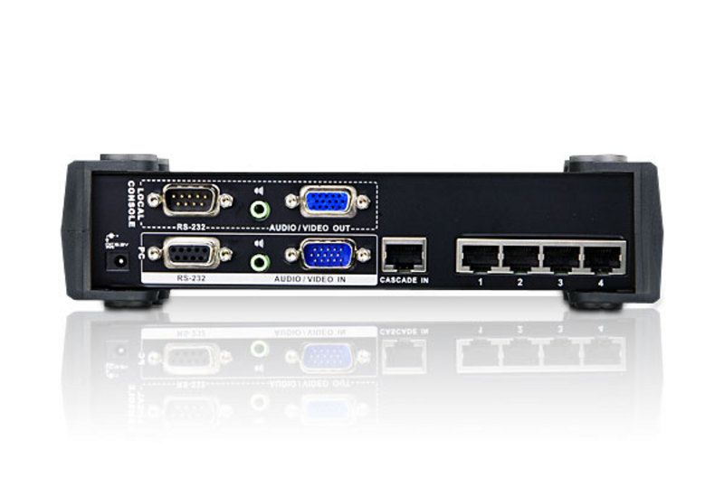 ATEN VS1504T A4-Port VGA/Audio/RS-232 Cat 5 Splitter