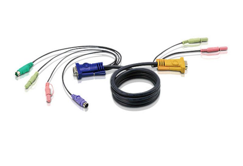 ATEN PS/2 KVM Cable with 3 in 1 SPHD and Audio 1,8m