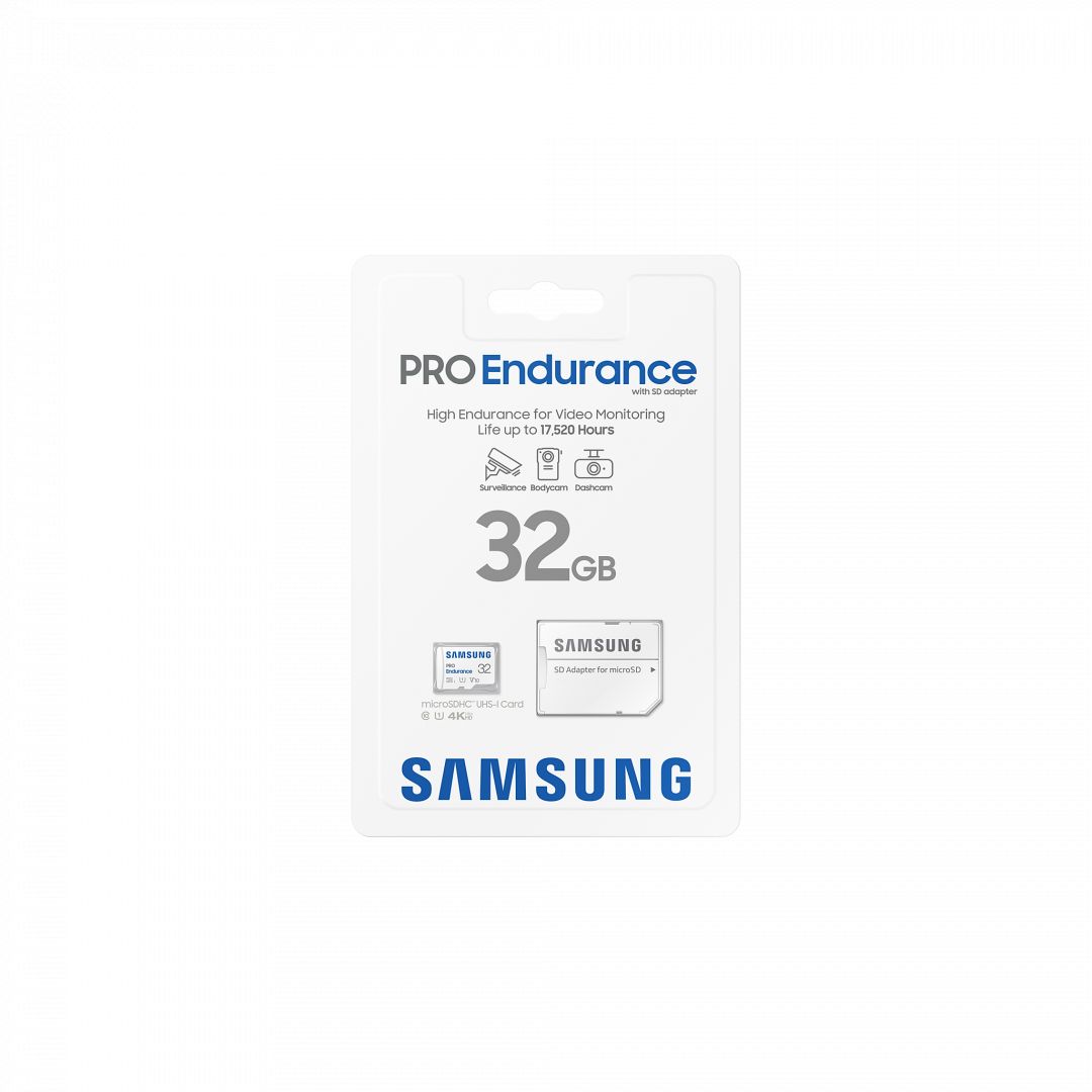 Samsung 32GB microSDHC Class10  U1 V10 PRO Endurance + adapterrel