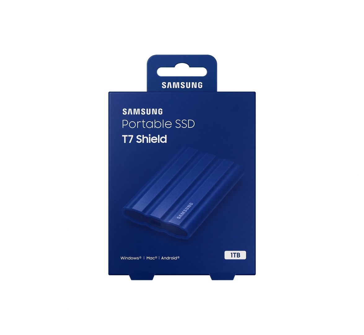 Samsung 1TB USB3.2 T7 Shield Blue