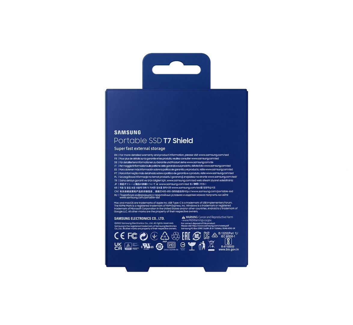 Samsung 1TB USB3.2 T7 Shield Blue