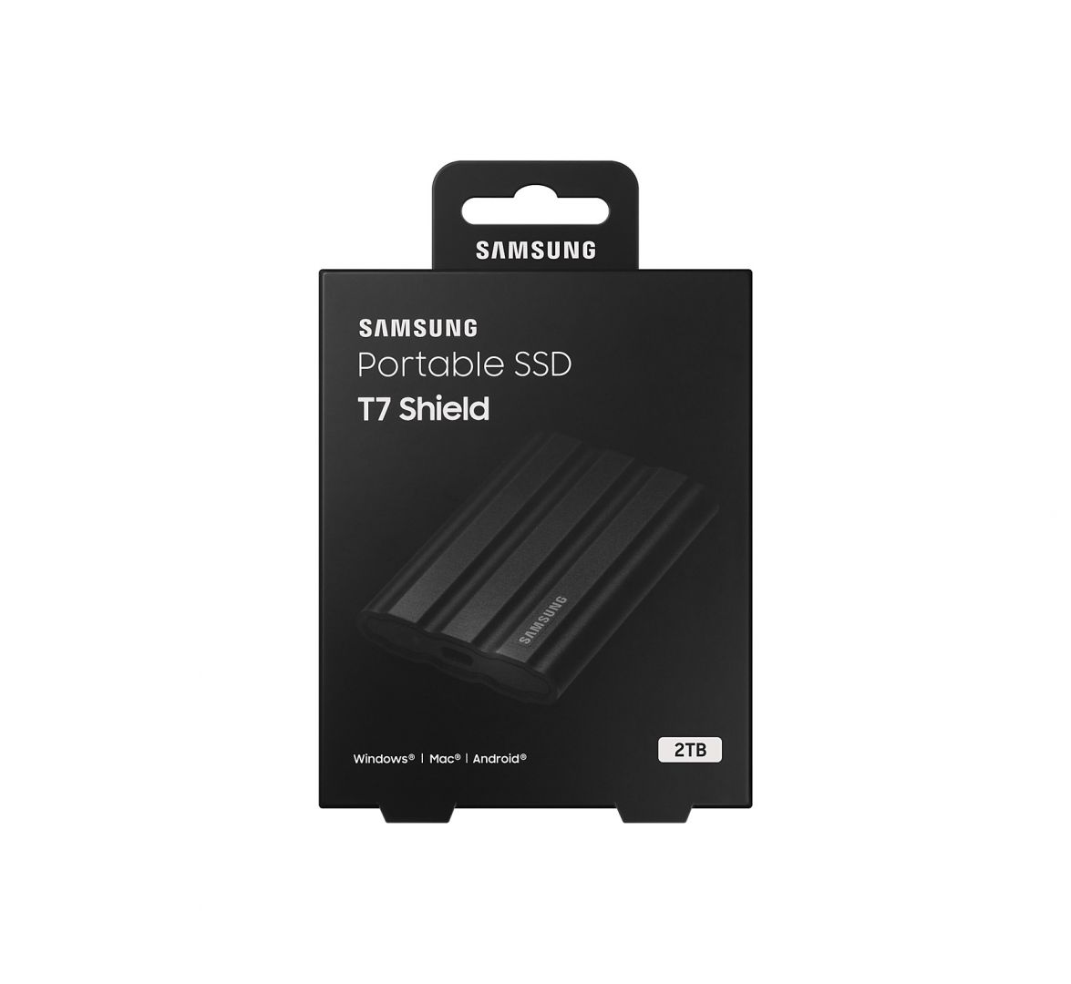 Samsung 2TB USB3.2 T7 Shield Black