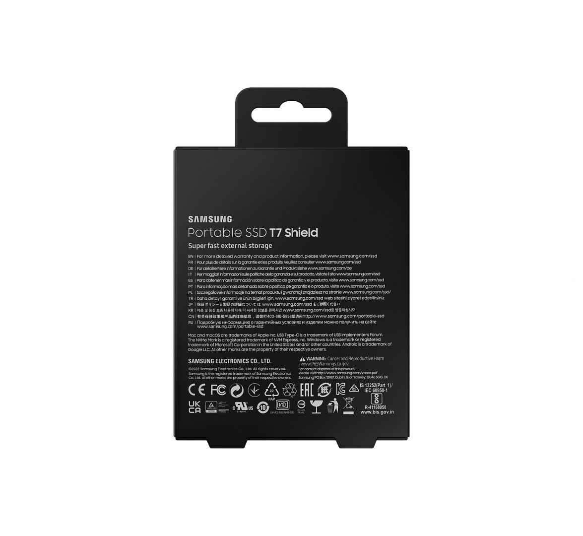 Samsung 2TB USB3.2 T7 Shield Black