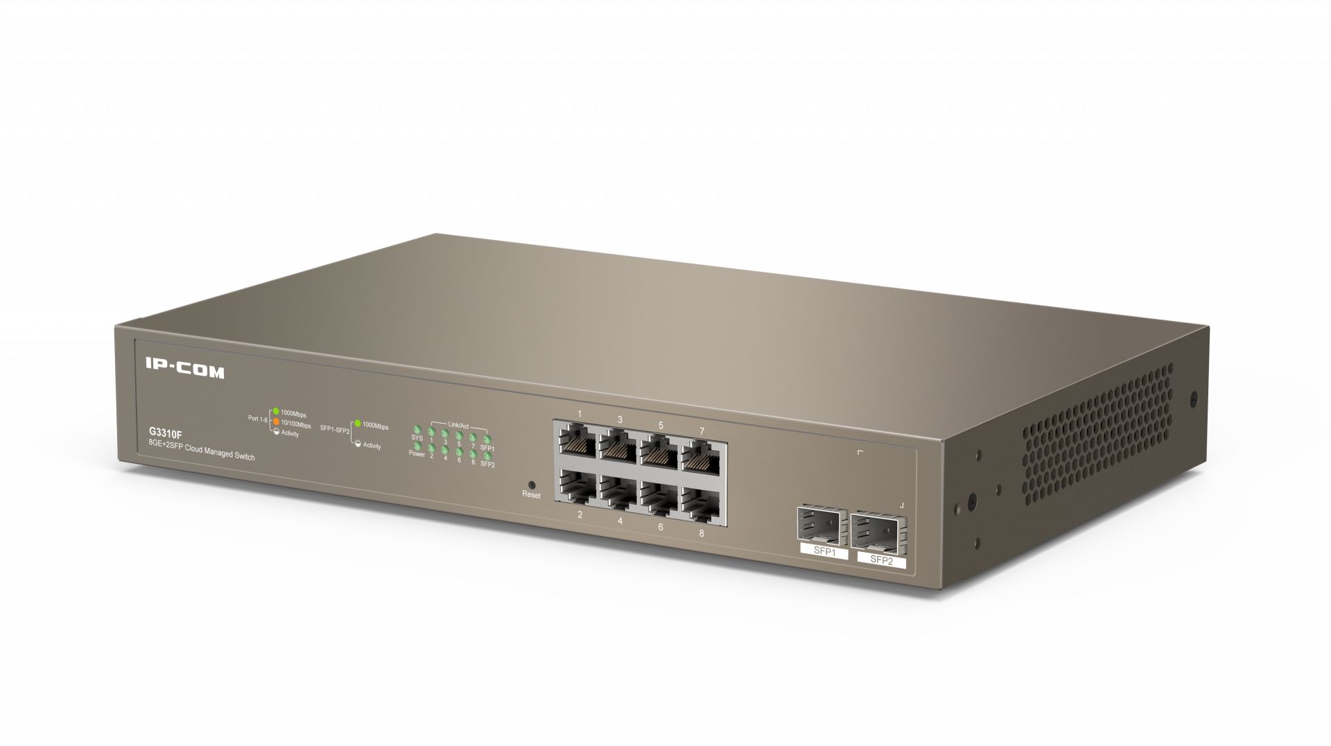 IP-COM G3310F 8GE+2SFP Cloud Managed Switch