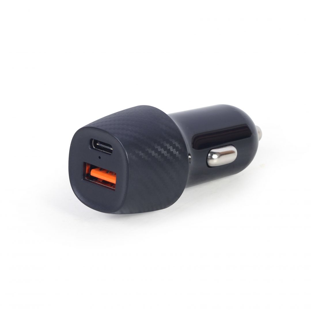 Gembird TA-U2QC3-CAR-02 2port USB Car Fast Charger QC3.0 18W Black