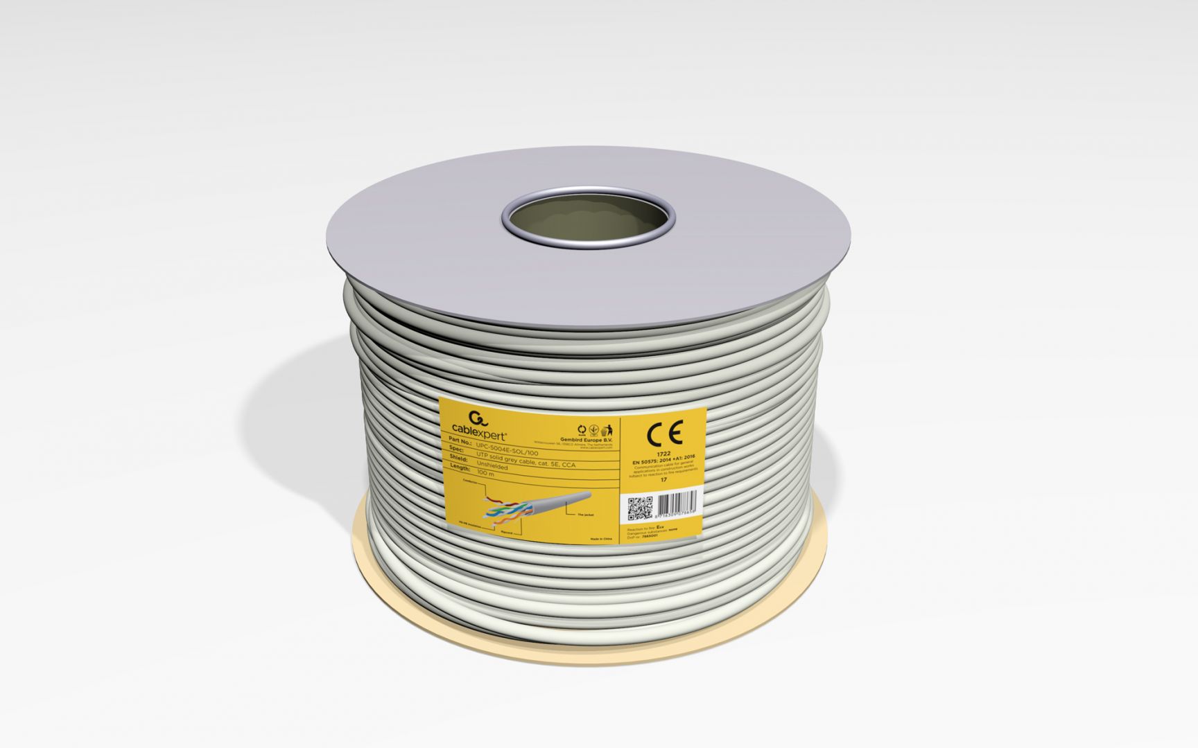 Gembird CAT5e F-UTP Installation cable 100m Grey