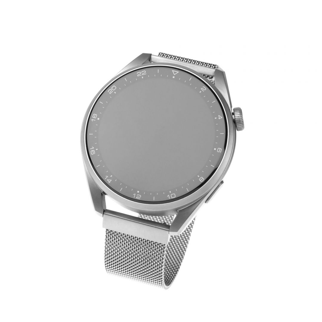 FIXED Mesh Strap for Smatwatch 20mm wide, silver