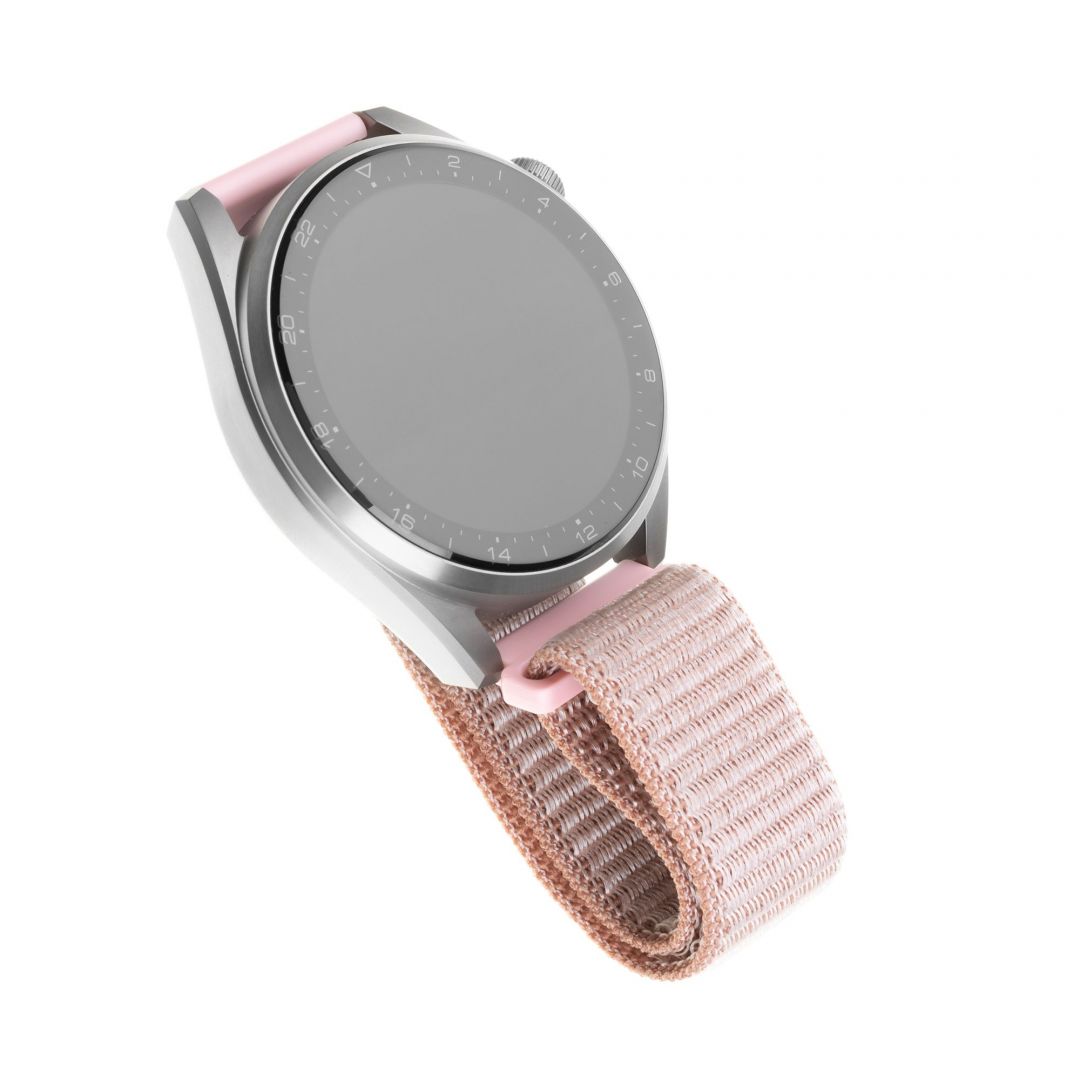 FIXED Nylon Strap for Smartwatch 20mm wide, rose gold