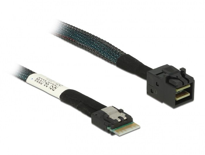 DeLock Cable Slim SAS SFF-8654 4i > Mini SAS HD SFF-8643 50cm