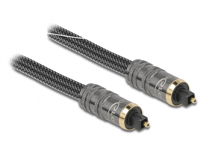 DeLock Toslink male - male Standard Cable 1m Anthracite