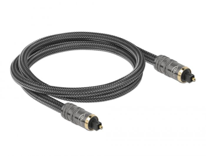 DeLock Toslink male - male Standard Cable 1m Anthracite