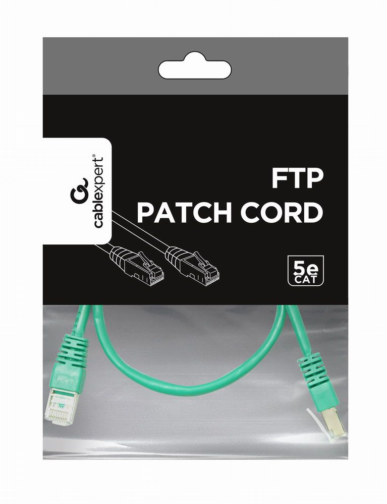 Gembird CAT5e F-UTP Patch Cable 0,5m Green