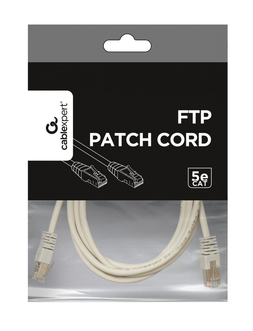 Gembird CAT5e F-UTP Patch Cable 1m Grey