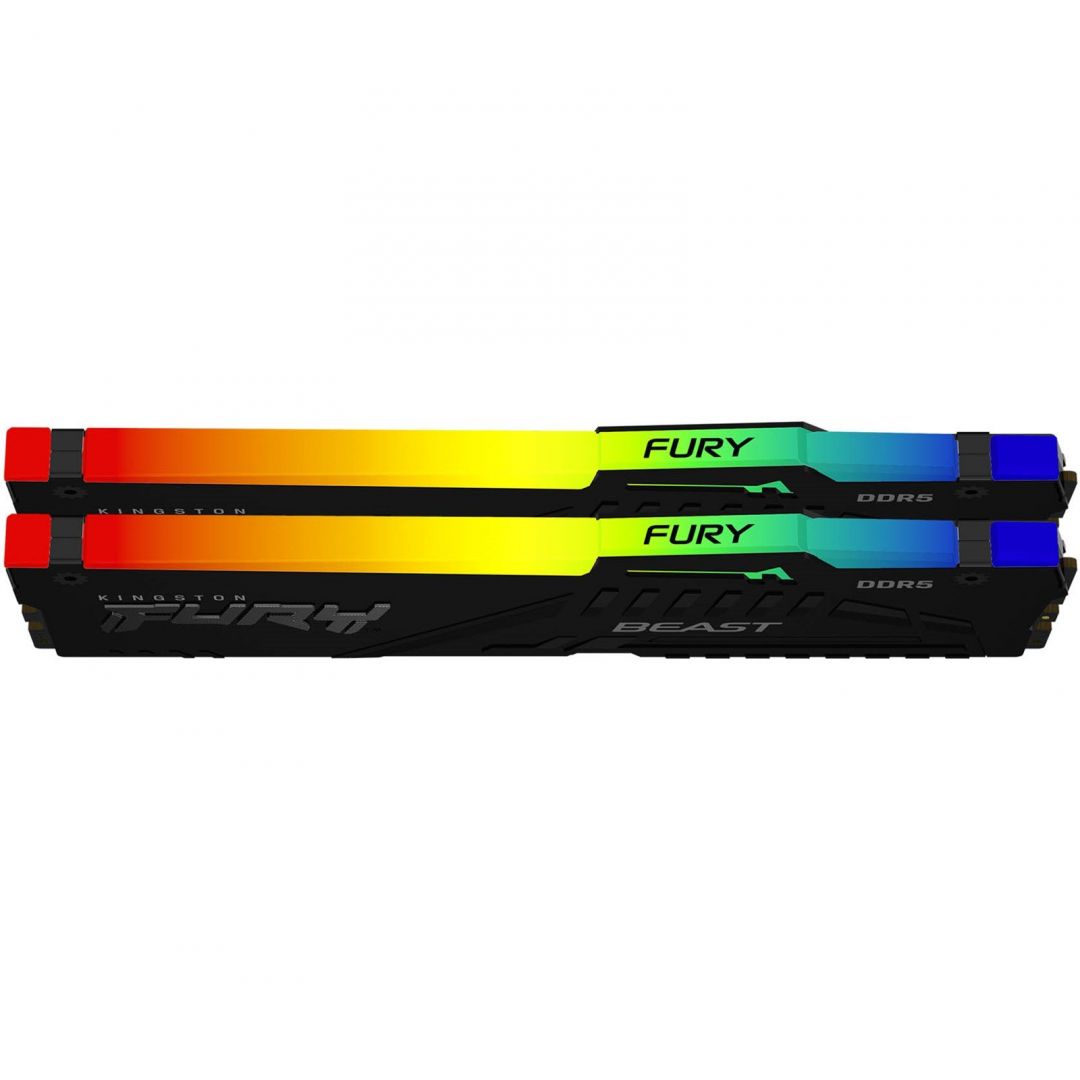 Kingston 64GB DDR5 5200MHz Kit(2x32) Fury Beast RGB Black