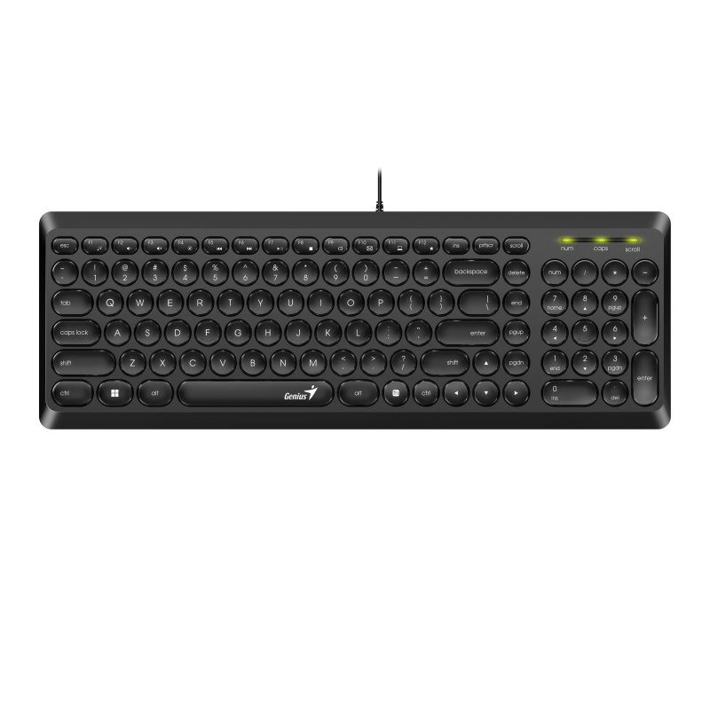 Genius SlimStar Q200 Keyboard Black HU