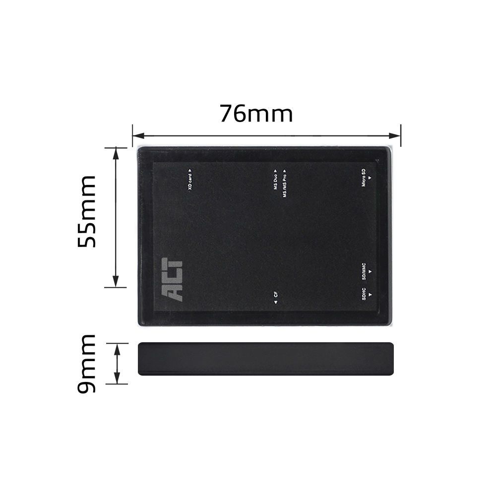 ACT AC6370 External USB 3.2 Gen1 (USB 3.0) Card Reader